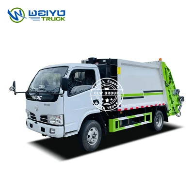 Véhicules d'élimination des déchets de camion de compacteur de déchets de Dongfeng 6 CBM pour la gestion des déchets municipaux